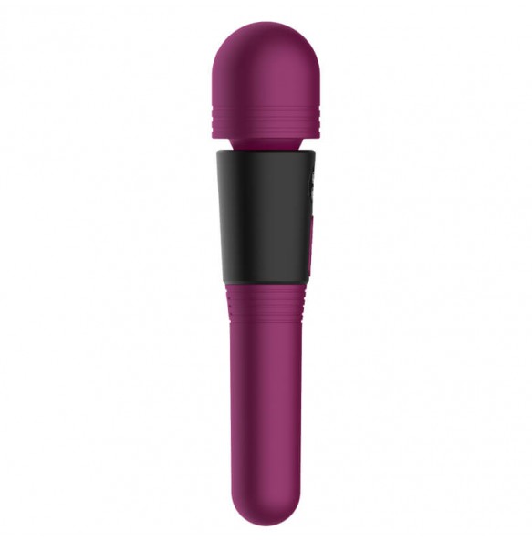 Harley - Dual-Headed AV LCD Screen Heating AV Vibrator Wand (Chargeable - Purple)